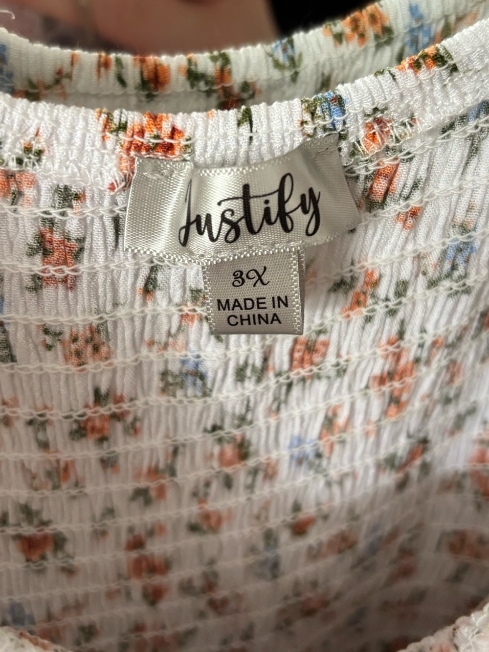 Justify Cream Midi Dress with Tan Floral Print - Picture 4 of 4
